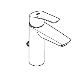 Смеситель для раковины GROHE Eurosmart с цепочкой, M-Size, хром (23323003)