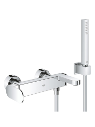 Смеситель для ванны GROHE Plus с душевым гарнитуром, хром (33547004)