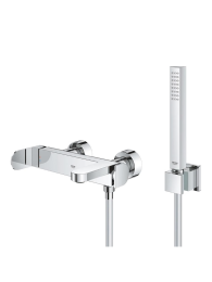Смеситель для ванны GROHE Plus с душевым гарнитуром, хром (33547004)