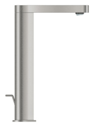 Смеситель для раковины GROHE Plus с донным клапаном и вытяжным изливом, суперсталь (23843DC3)