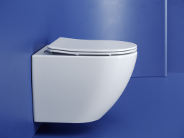 Подвесной унитаз Ceramicanova Метрополь безободковый, смыв Торнадо, белый (CN4002T)