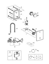 Панель смыва для унитаза GROHE Tectron Skate, 1 режим, нержавеющая сталь (38698SD1)