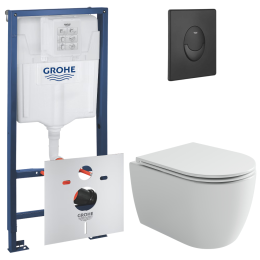 Комплект инсталляции GROHE Rapid SL 3 в 1 с унитазом Ной CN4011T и звукоизоляционным комплектом (NW0805)
