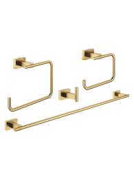 Набор аксессуаров GROHE Essentials Cube (4 предмета), холодный рассвет, матовый (40778GN1)