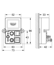 Модуль Bluetooth GROHE F-digital deluxe для паро-душевой кабины (36371000)