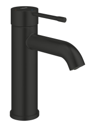 Смеситель для раковины GROHE Essence с донным клапаном, S-size, матовый черный (237972431)
