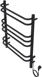 Полотенцесушитель электрический Aquatek Пандора П7 500x700, черный муар AQ EL RPC0770BL