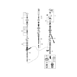 Смеситель для ванны GROHE Eurocube, хром (19966000)