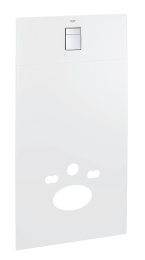 Стеклянный модуль для унитаза с панелью смыва GROHE Skate Cosmopolitan, белый (39374LS0)