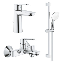 Готовый комплект для ванной комнаты GROHE BauEdge, хром (129670)