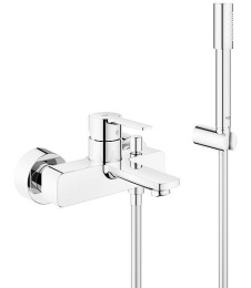 Смеситель для ванны GROHE Lineare с душевым гарнитуром, хром (33850001)
