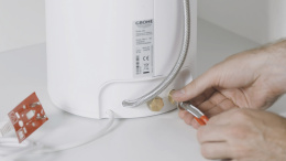 Комплект для кухни GROHE Red Duo с C-образным смесителем, бойлером L-Size и фильтром, хром (30079001)