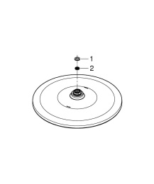 Верхний душ GROHE Rainshower Mono 310, 1 режим, хром (26561000)