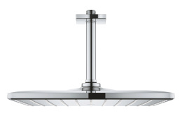 Верхний душ GROHE Rainshower 310 Mono с душевым кронштейном, 9,5 л/мин, 1 режим, 142 мм, хром (26566000)