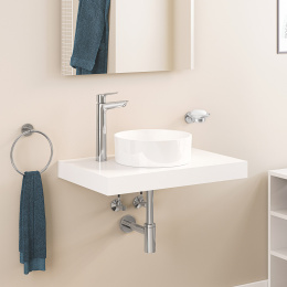Смеситель для раковины GROHE Start Edge QuickFix с нажимным донным клапаном, XL-Size, хром (23777001)