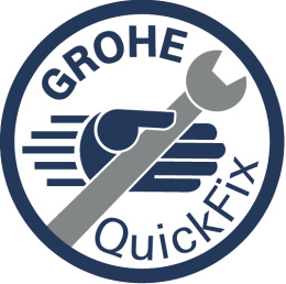 Смеситель для раковины GROHE Start Edge QuickFix с нажимным донным клапаном, XL-Size, хром (23777001)