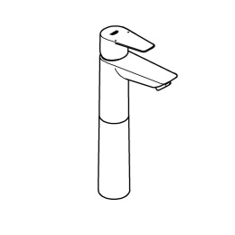 Смеситель для раковины GROHE Start Edge QuickFix с нажимным донным клапаном, XL-Size, хром (23777001)