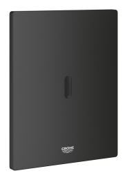 Панель смыва для унитаза GROHE Tectron Bau E инфракрасная, питание от батареи 6V, фантомный черный (39882KF0)