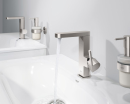 Смеситель для раковины GROHE Plus с донным клапаном, M-Size, суперсталь (23871DC3)
