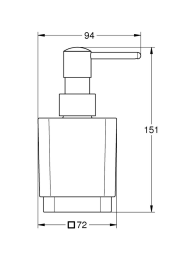 Дозатор жидкого мыла GROHE Selection Cube, матовый черный (408052430)