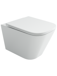 Подвесной унитаз Ceramicanova Союз безободковый, смыв Торнадо, белый (CN4009T)