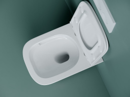 Подвесной унитаз Ceramicanova Союз безободковый, смыв Торнадо, белый (CN4009T)