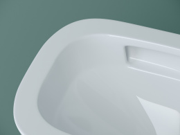 Подвесной унитаз Ceramicanova Союз безободковый, смыв Торнадо, белый (CN4009T)