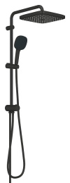 Душевая система GROHE Tempesta System 250 Cube Flex с переключателем потоков, черный (269772431)