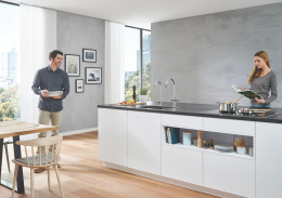 Комплект для кухни GROHE Red Duo с C-образным смесителем, бойлером L-Size и фильтром, хром (30079001)