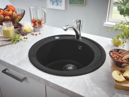 Мойка GROHE K200 с одной чашей, 51 см, черный гранит (31656AP0)