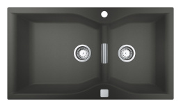 Мойка GROHE K700 с двумя чашами, 900 x 500 мм, серый гранит (31658AT0)