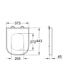Сиденье для унитаза GROHE Euro Ceramic (без микролифта), альпин-белый (39331000)