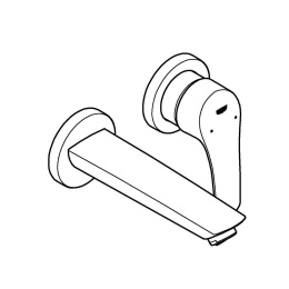 Внешняя часть смесителя для раковины GROHE Eurosmart на 2 отверстия, S-Size, хром (29337003)