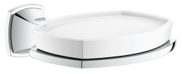 Мыльница керамическая GROHE Grandera с держателем, хром (40628000)