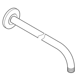 Душевой кронштейн GROHE New Tempesta, 400 мм, хром (27851000)