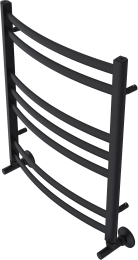 Полотенцесушитель водяной Aquatek Лугано П7 500x600, черный муар AQ DOC0760BL