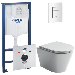 Комплект инсталляции GROHE Rapid SL 3 в 1 с унитазом Форма CN3011 и звукоизоляционным комплектом (NW0820)