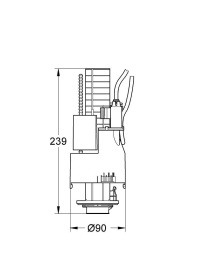 Сливной вентиль GROHE пневматический (42774000)