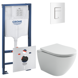 Комплект инсталляции GROHE Rapid SL 3 в 1 с унитазом Мия CN1805T и звукоизоляционным комплектом (NW0788)