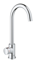 Комплект для кухни GROHE Red Mono с C-образным вентилем, бойлером L-Size и фильтром, хром (30080001)