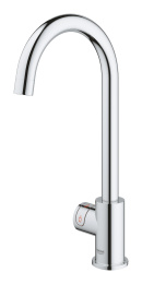 Комплект для кухни GROHE Red Mono с C-образным вентилем, бойлером L-Size и фильтром, хром (30080001)