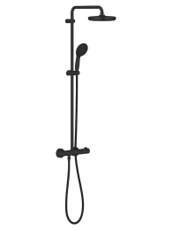 Душевая система GROHE Tempesta System 210 с термостатом для душа, матовый черный (268112431)