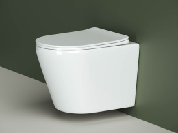 Подвесной унитаз Ceramicanova Ореол безободковый, белый (CN1804)