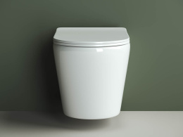 Подвесной унитаз Ceramicanova Ореол безободковый, белый (CN1804)