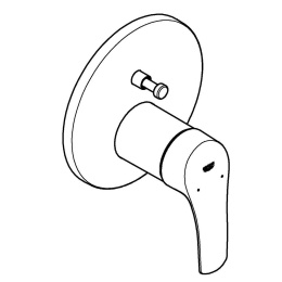 Внешняя часть смесителя для ванны GROHE Eurosmart, хром (24043003)