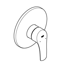 Смеситель для душа GROHE Eurosmart в комплекте с монтажной частью, хром (33556003)