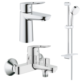 Комплект смесителей GROHE BauLoop с душевым гарнитуром Tempesta Cosmopolitan 100, хром (NB0081)