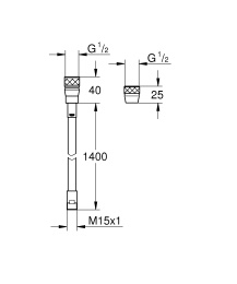 Шланг для K4 /Ladylux Cafe GROHE (46174000)