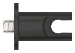 Подключение для душевого шланга GROHE Tempesta с держателем ручного душа, матовый черный (286282431)