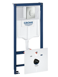 Комплект инсталляции GROHE Rapid SL 3 в 1 с унитазом Bau Ceramic и сиденьем (NW0108)